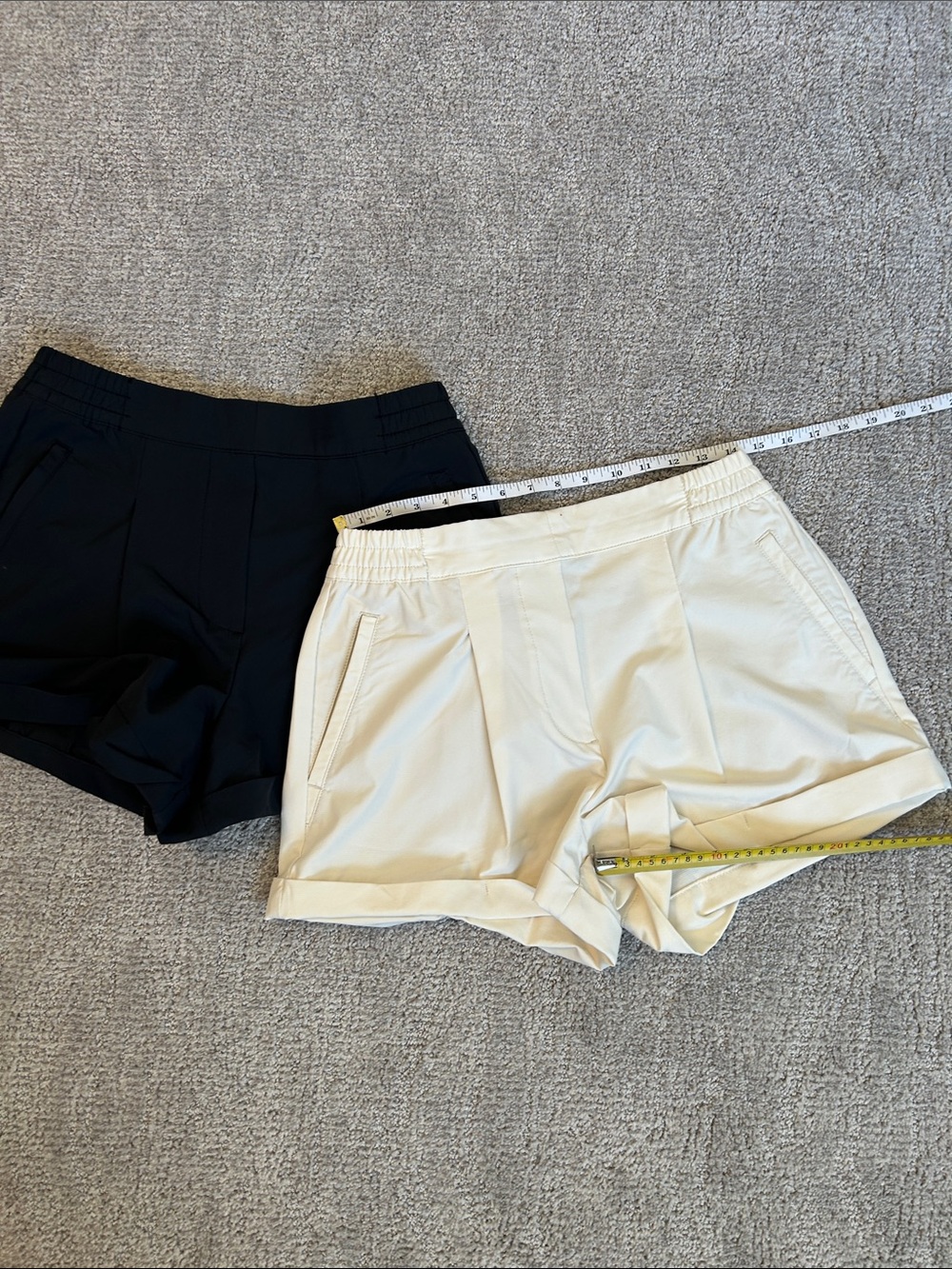 Forever 21  Pleated dress Shorts Lot of 2 - Black & Cream
